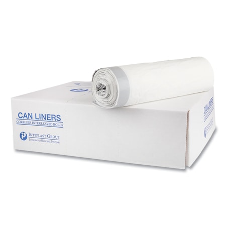 Integrated Bagging Systems Draw-Tuff Institutional Can Liners, Drawstring, 55 gal, 1.9 mil, 42.5" x 35.5", Natural, PK50 DT55DRUM